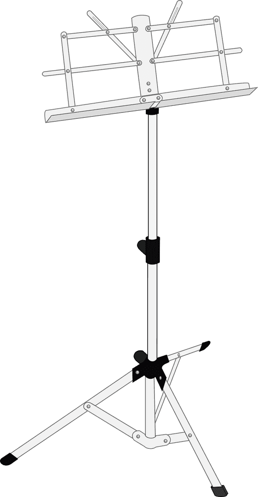 Adjustable Laptop Stand with Tripod Base PNG