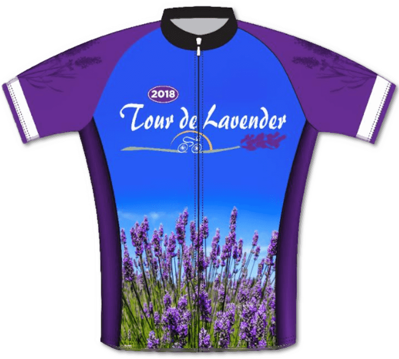 Tour de Lavender Field Cycling Jersey PNG