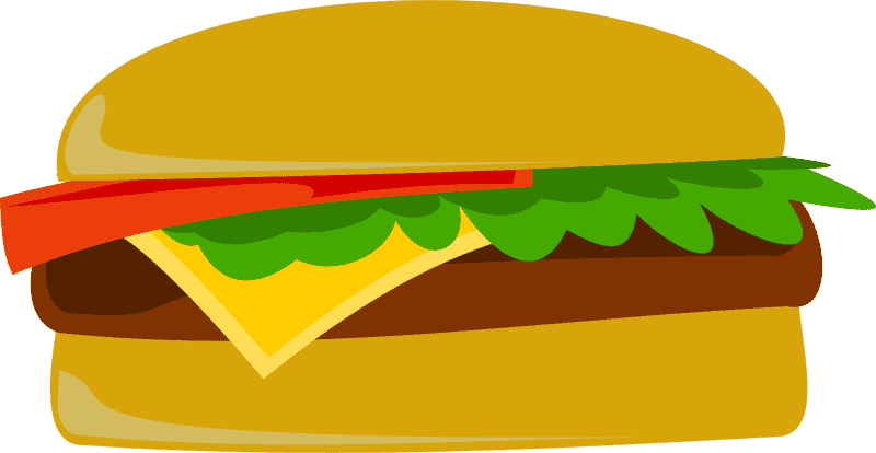 Delicious Cheesy Classic Burger Delight PNG