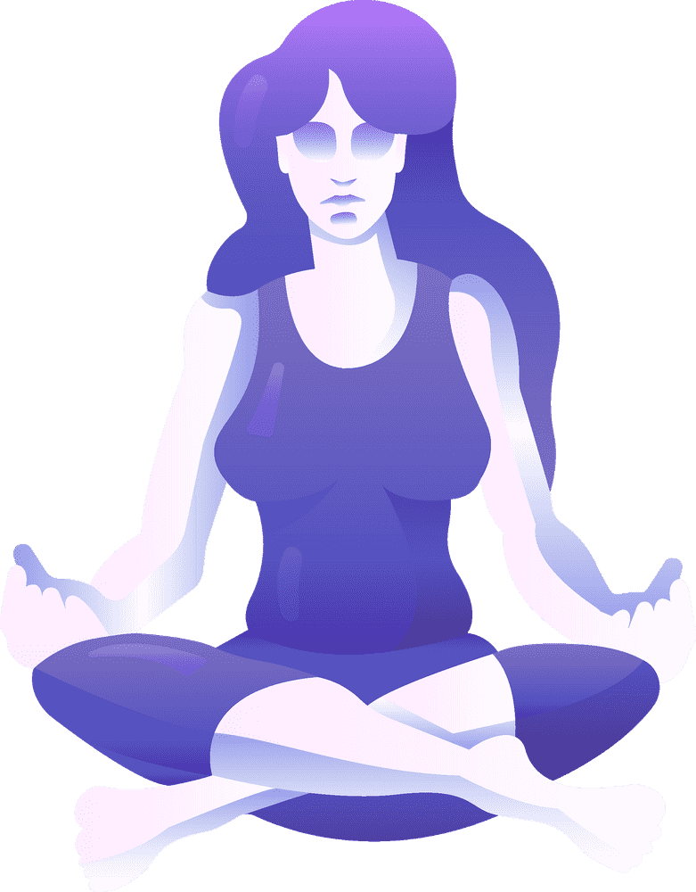 Tranquil Journey into Yoga Meditation PNG
