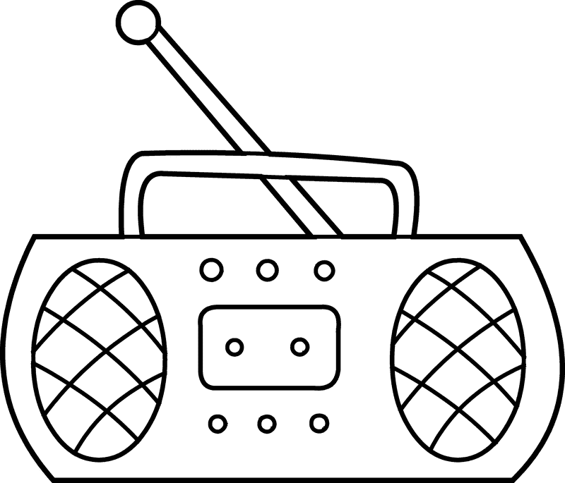 Classic Radio Antenna Sound System Design PNG
