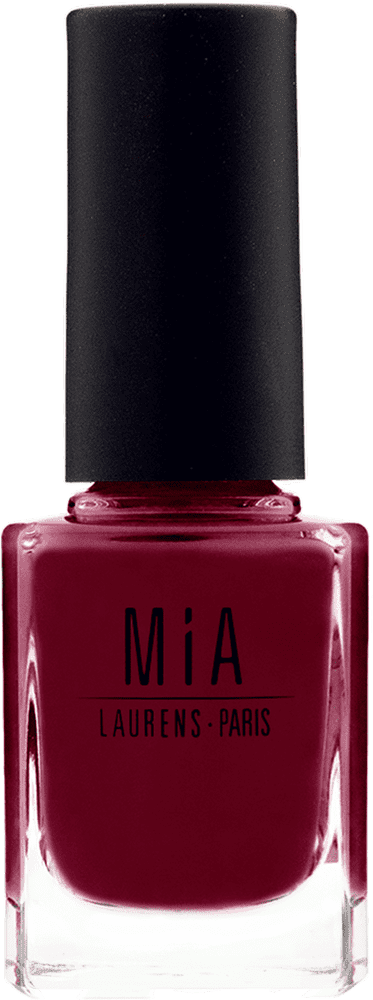 Elegant Bordeaux Nail Polish by MiA Laurens Paris PNG