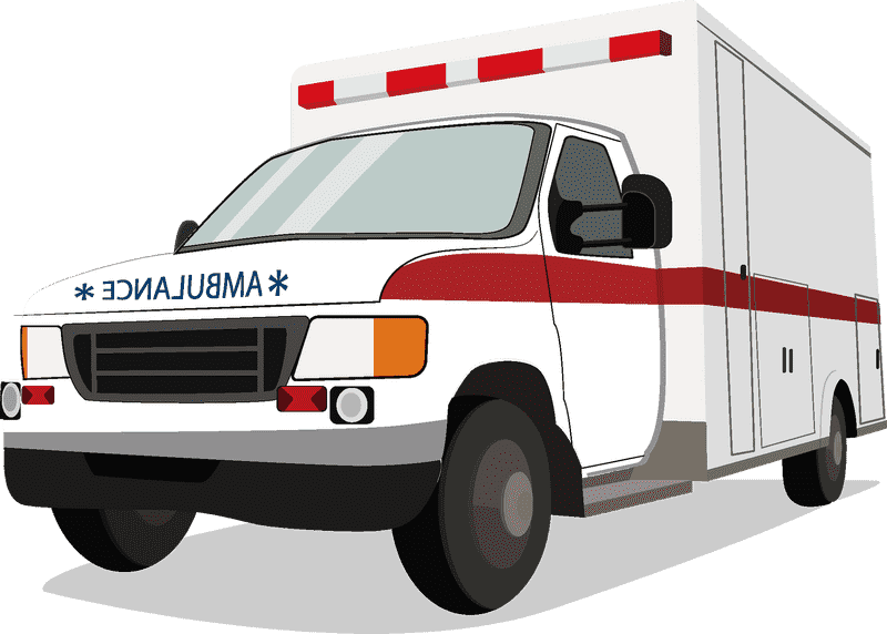 Emergency Response Ambulance Vehicle Design PNG
