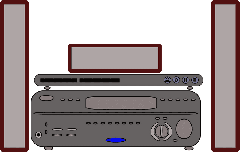 Home Cinema Entertainment Hub PNG