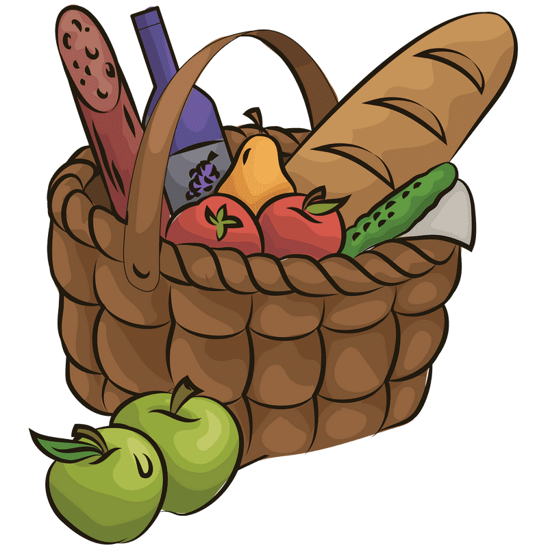 Essentials for a Perfect Picnic Basket PNG