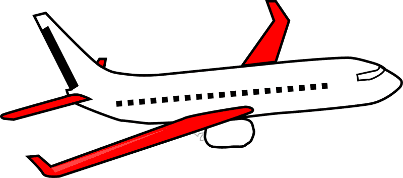 Colorful Airplane Ready for Takeoff PNG