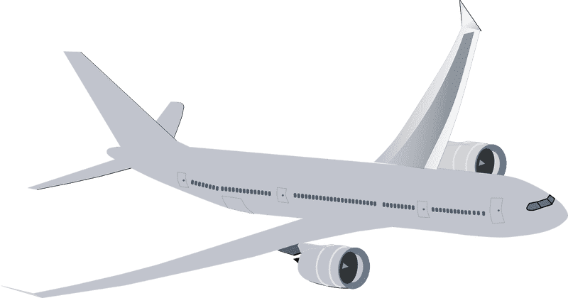 Sleek Modern Airplane Design for Travel Adventures PNG