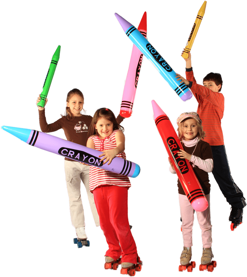 Colorful Crayon School Adventure PNG