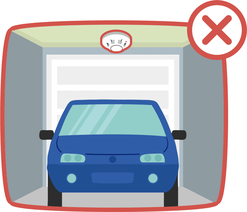 Smoke Alarm Safety in a Garage PNG