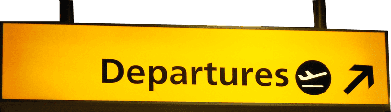 Airport Departure Sign to Your Next Adventure PNG