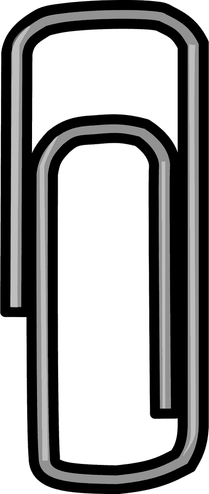 Elegant Paperclip Simple Utility for Organization PNG