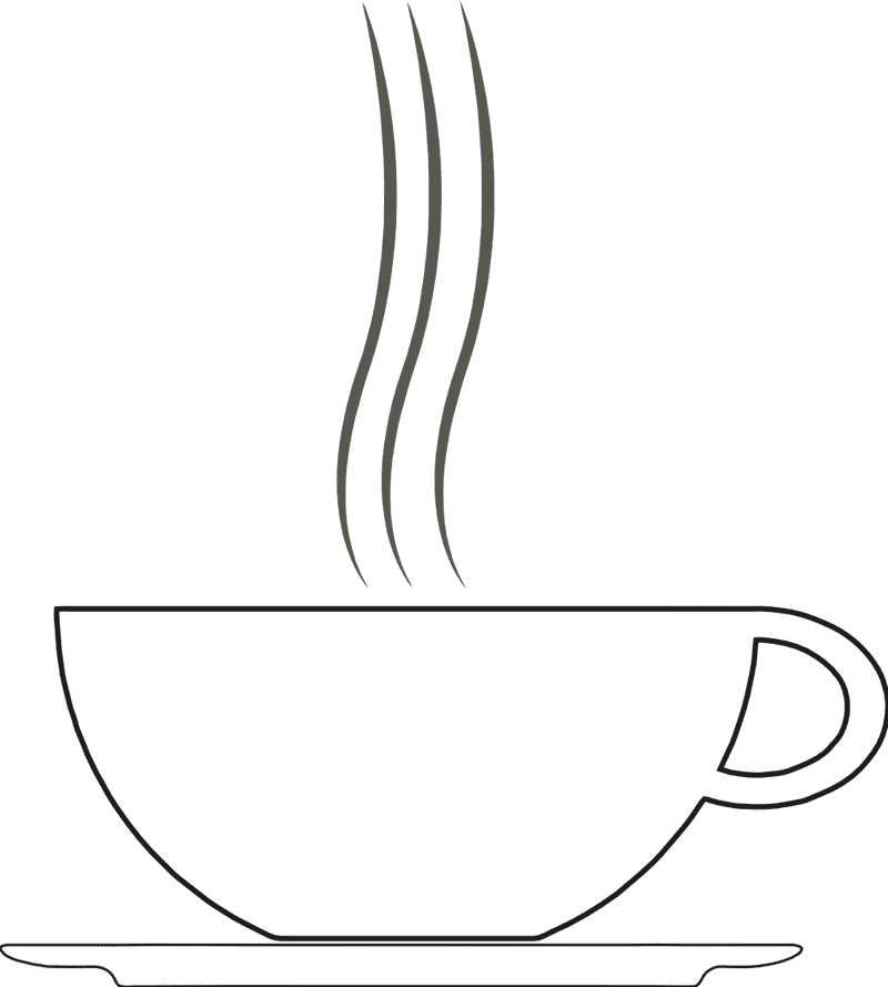 Serenity in Every Sip of Coffee PNG