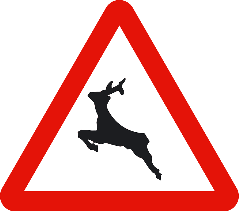Warning Animal Crossing Zone Ahead PNG