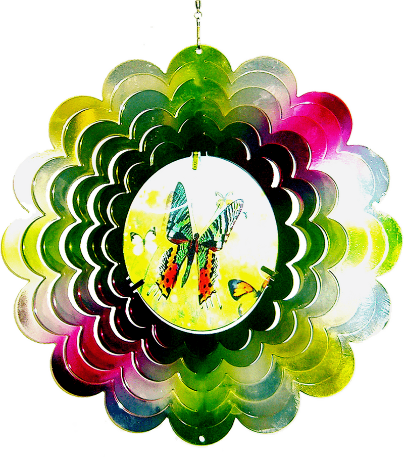 Colorful Butterfly Spinner Mobile PNG