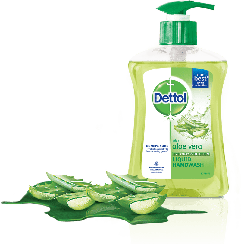 Dettol Aloe Vera Liquid Handwash Everyday Protection PNG