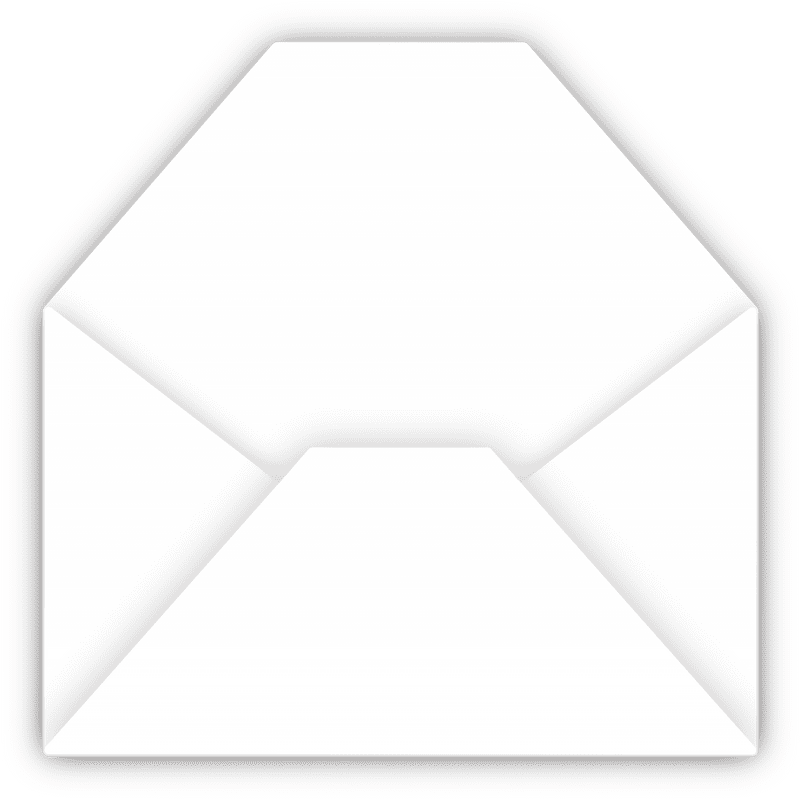 Simple White Envelope Mail Design PNG