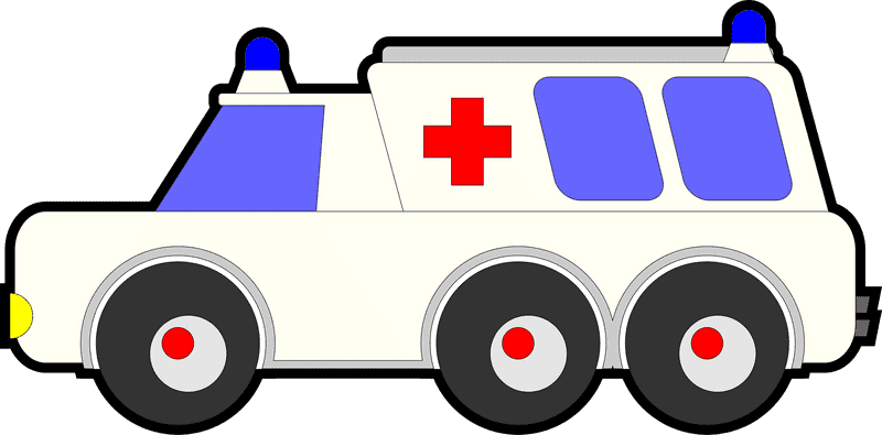 Emergency Response Ambulance Vehicle Design PNG