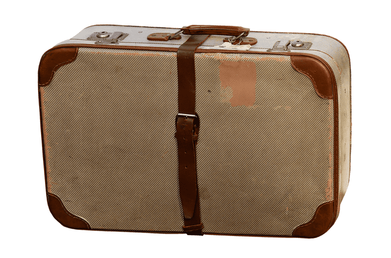 Classic Vintage Luggage Suitcase for Timeless Travel PNG