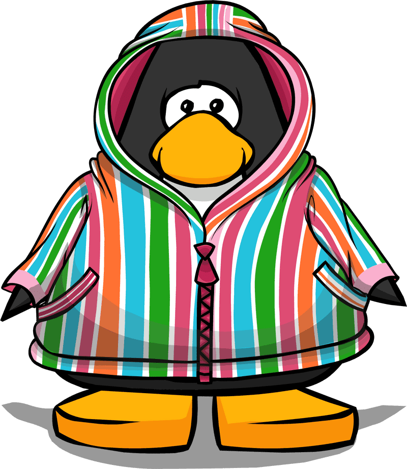 Colorful Striped Cloth Hoodie for Fun Times PNG