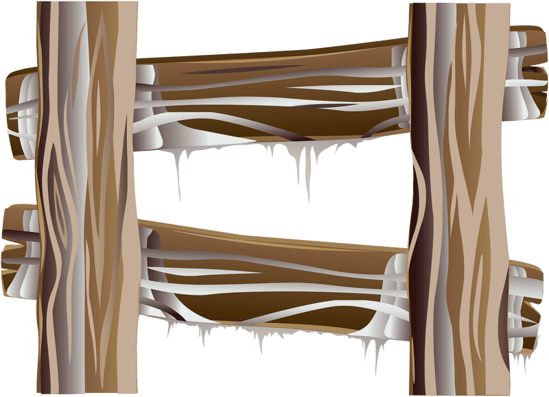 Natural Rustic Wooden Ladder Design PNG