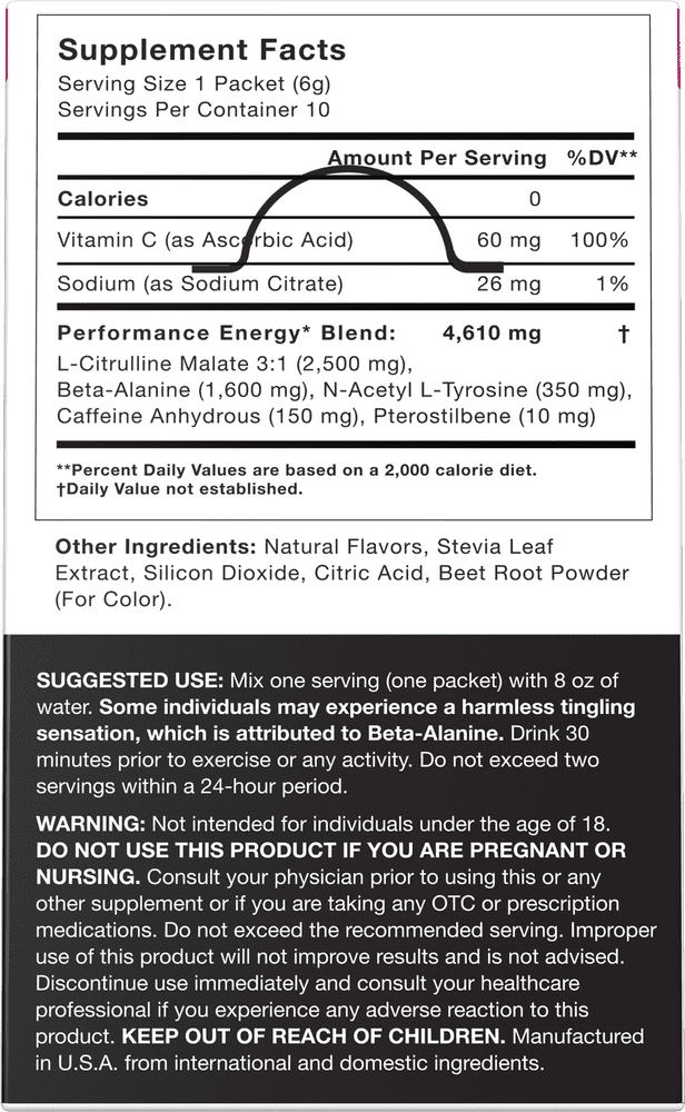 Vitality Energy Boost Supplement Blend PNG