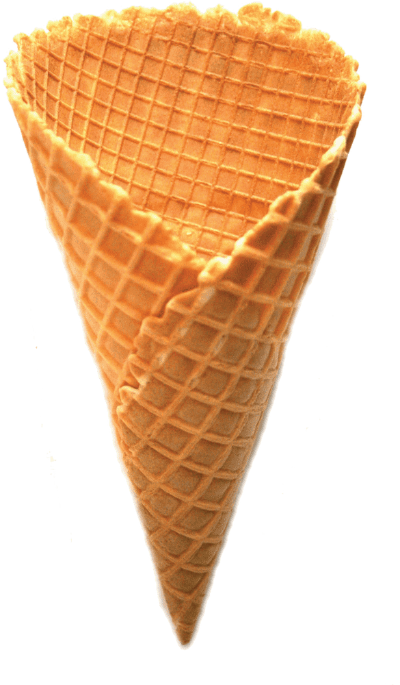 Crispy Delight The Perfect Ice Cream Cone PNG