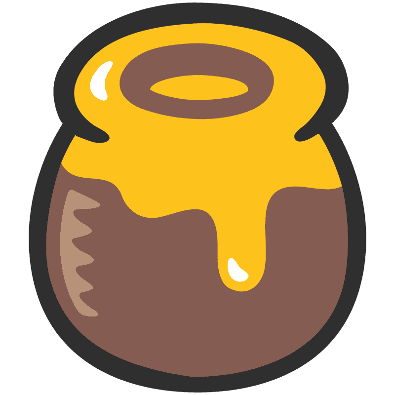 Golden Delight Honey Jar Bliss PNG