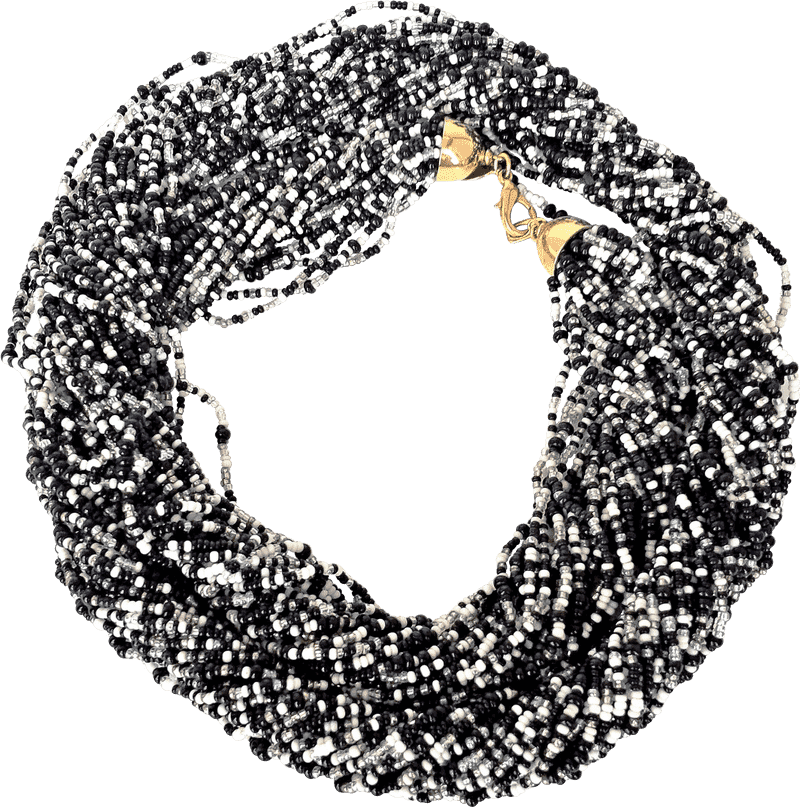 Shimmering River Beads of Elegance PNG
