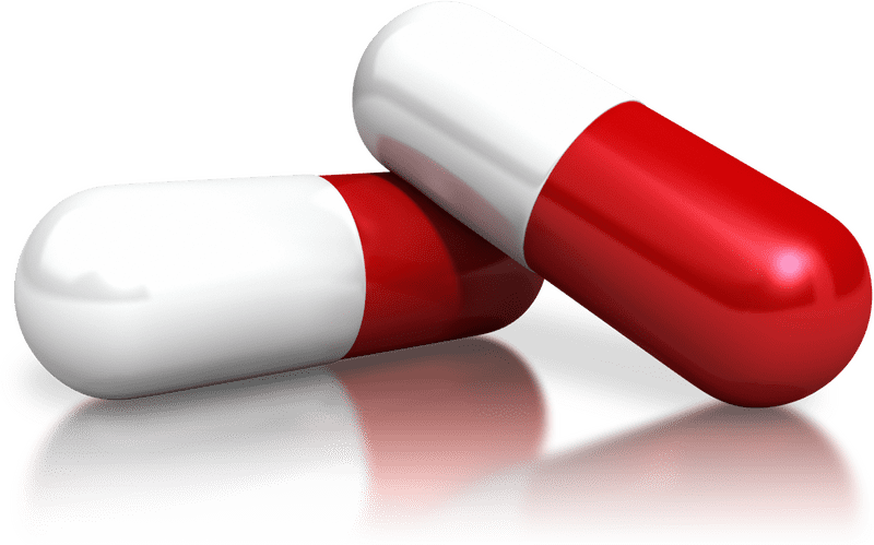 Dynamic Red and White Pill Duo PNG