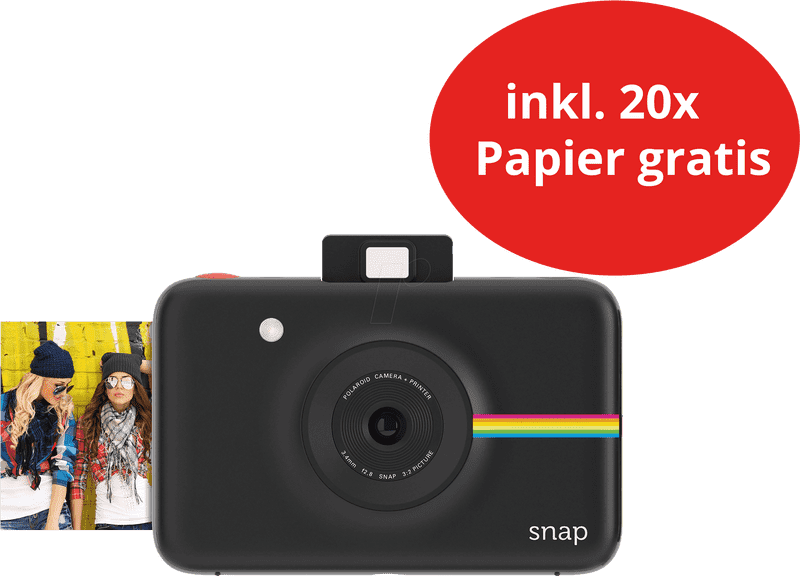 Vibrant Memories with Polaroid Camera Snap PNG
