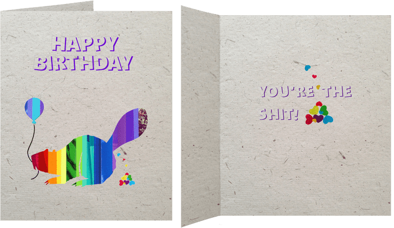Green Card Celebration Happy Birthday to You! PNG