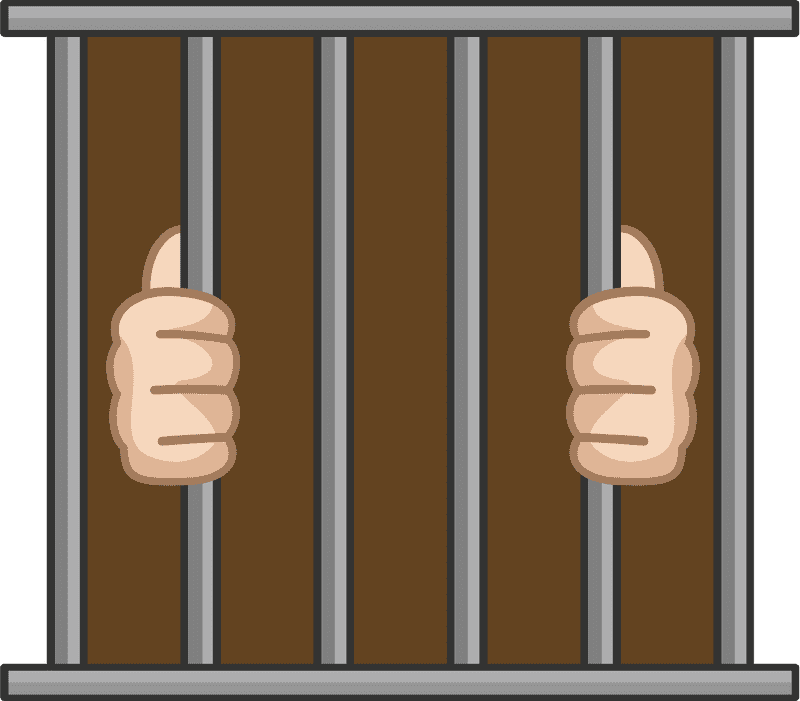 Prison Bars and Hands of Hope PNG