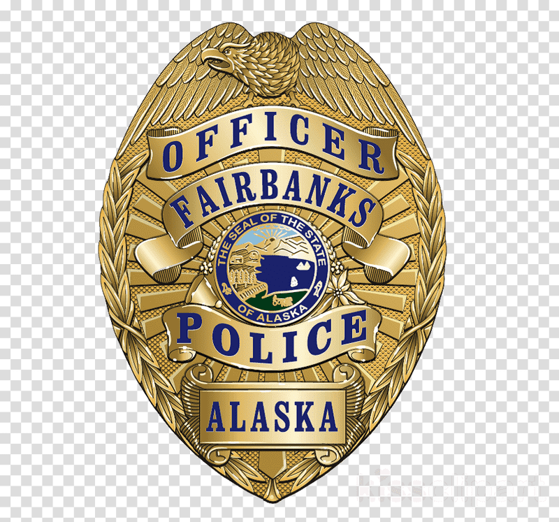 Fairbanks Alaska Police Officer Badge PNG