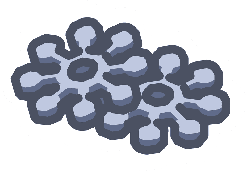 Snowflakes Dancing in the Winter Breeze PNG