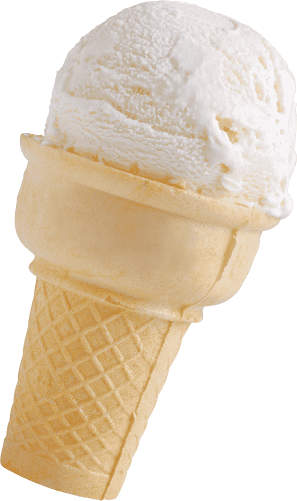 Pure Delight Ice Cream Cone PNG