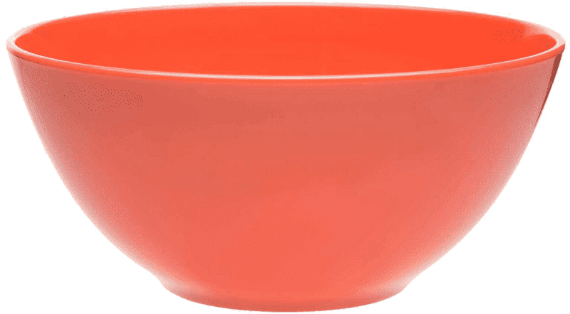 Vibrant Coral Oatmeal Bowl for Cozy Mornings PNG