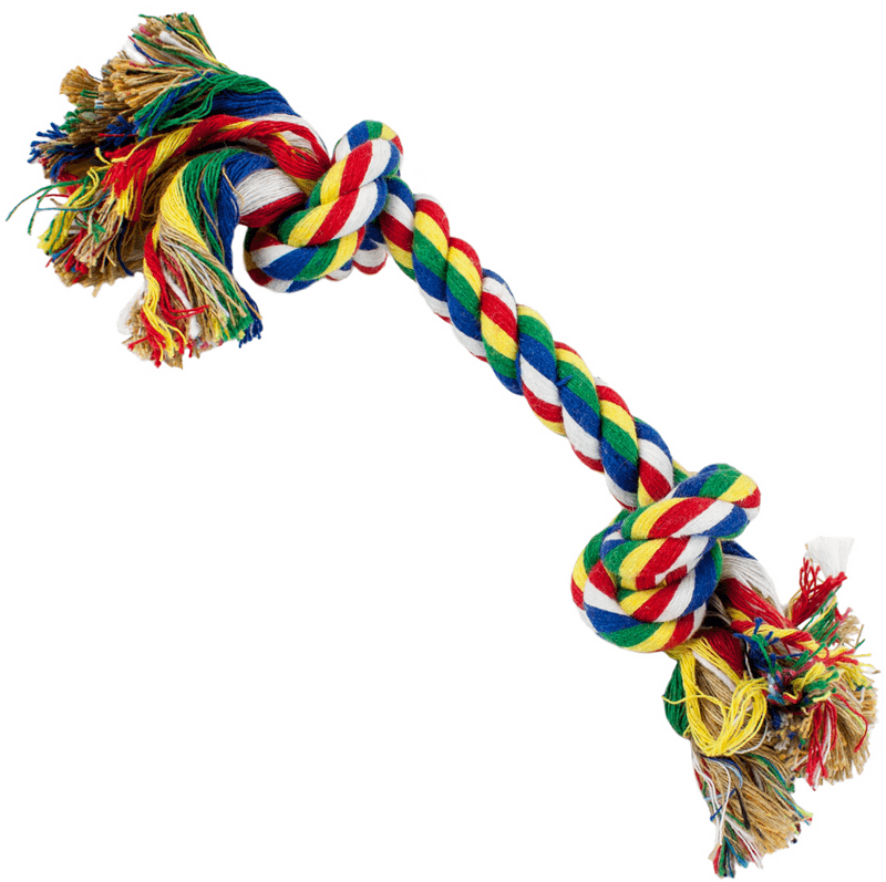 Colorful Bone Tug Toy for Playful Pets PNG