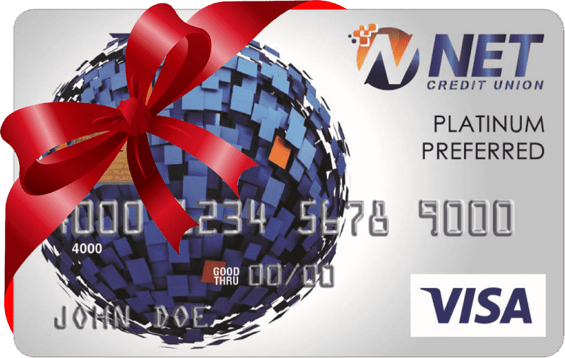 Celebratory Credit Card from NET Credit Union PNG