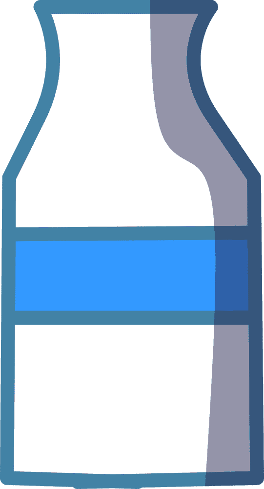 Classic Milk Carton in Minimalist Design PNG