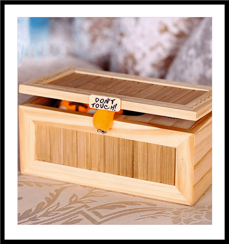 Mystery Box Curiosity Unlocked Hands Off! PNG