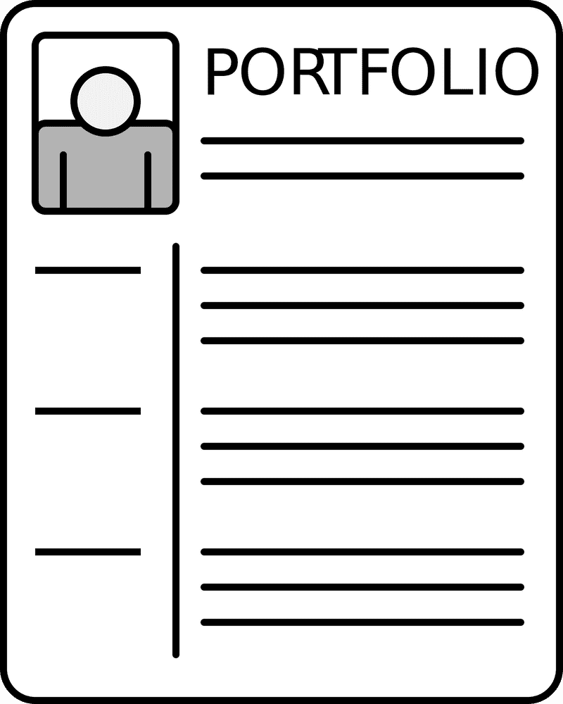 Postcard Project Showcasing Your Portfolio PNG