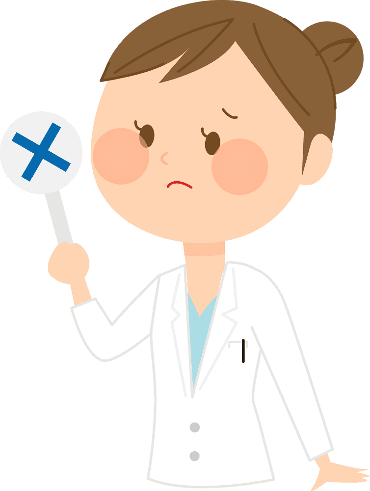 Concerned Doctor Holding a Diagnosis Sign PNG