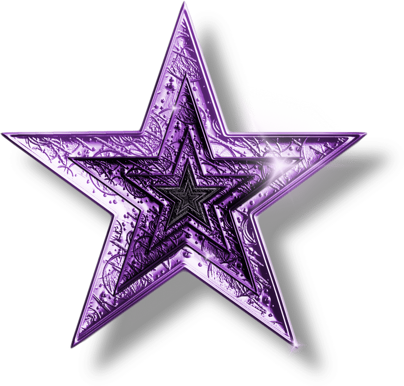 Shimmering Star of Purple Grapes PNG