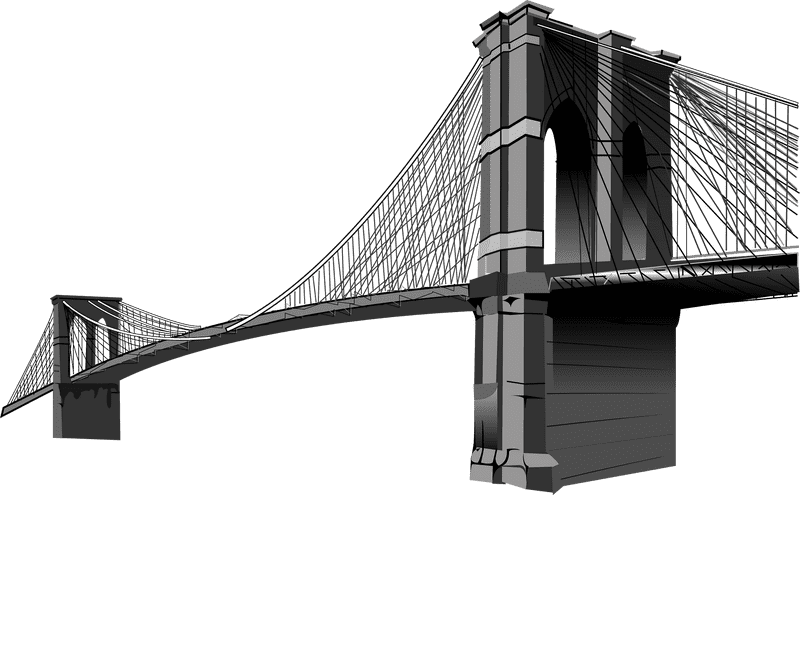 Majestic River Bridge of Serenity PNG