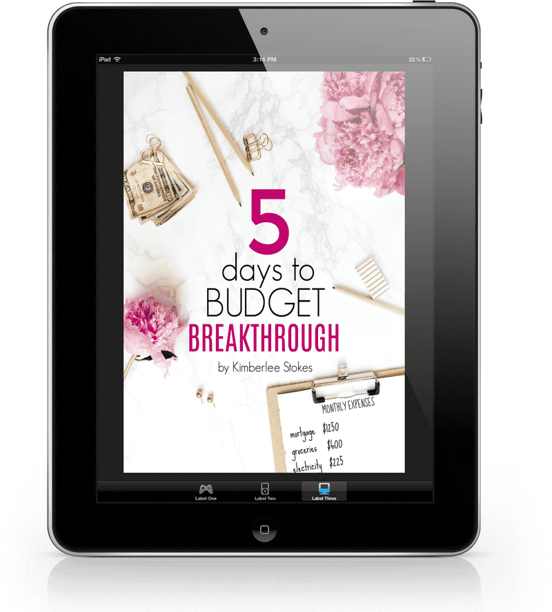 Tablet Guide to Budgeting Breakthroughs PNG