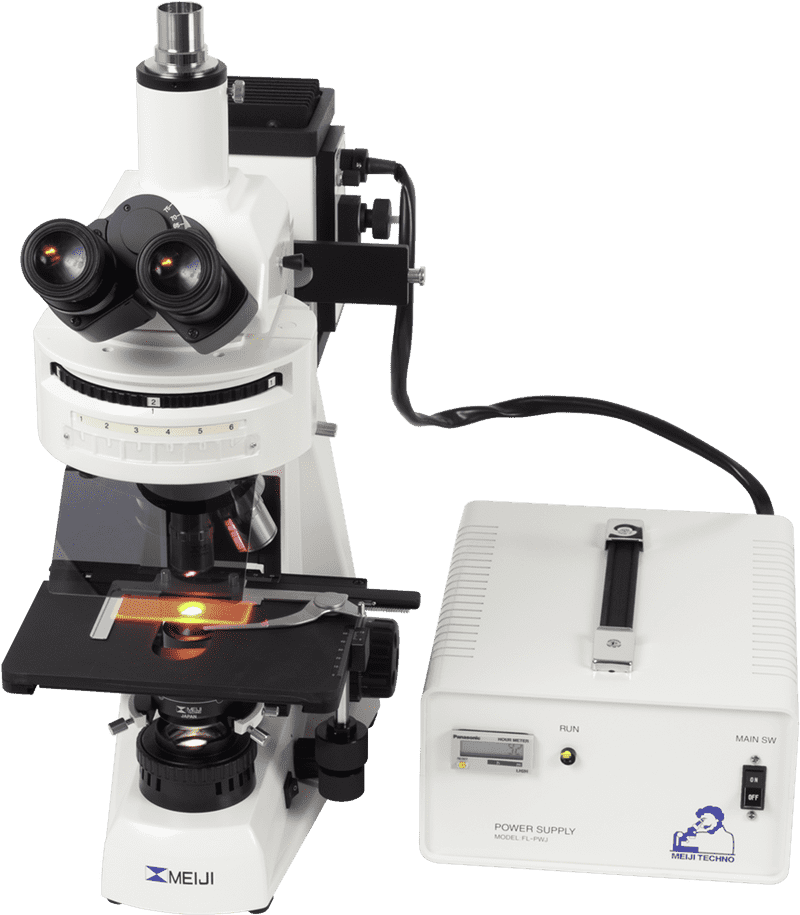 Precision Laboratory Microscope with LED Illumination PNG