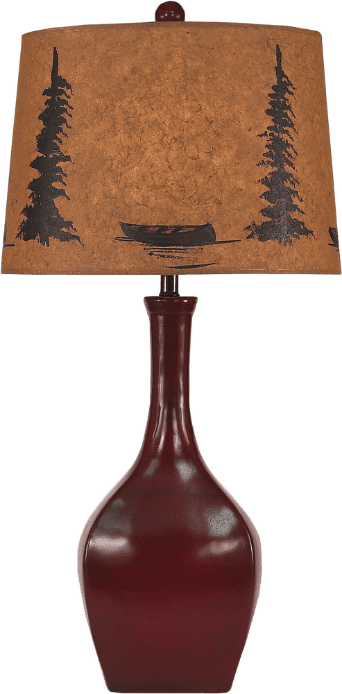 Rustic Elegance Lamp and Light Harmony PNG