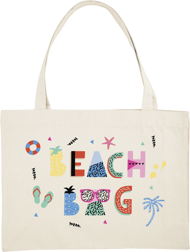 Beach Vibes Canvas Bag PNG