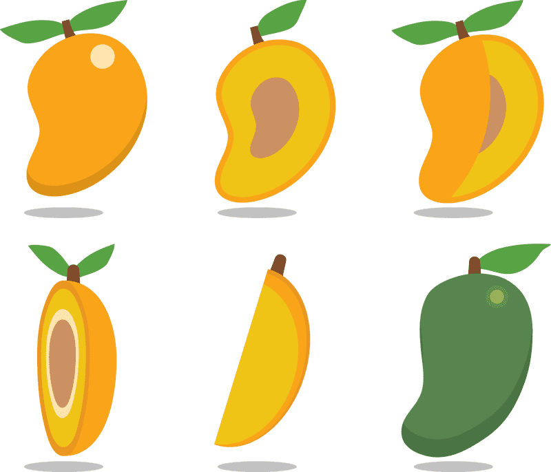 Mango Medley Varieties of Flavor and Color PNG