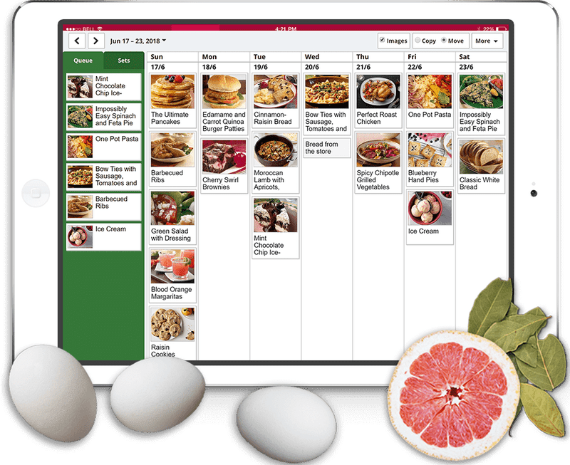 Delicious Weekly Recipe Planner for Food Lovers PNG